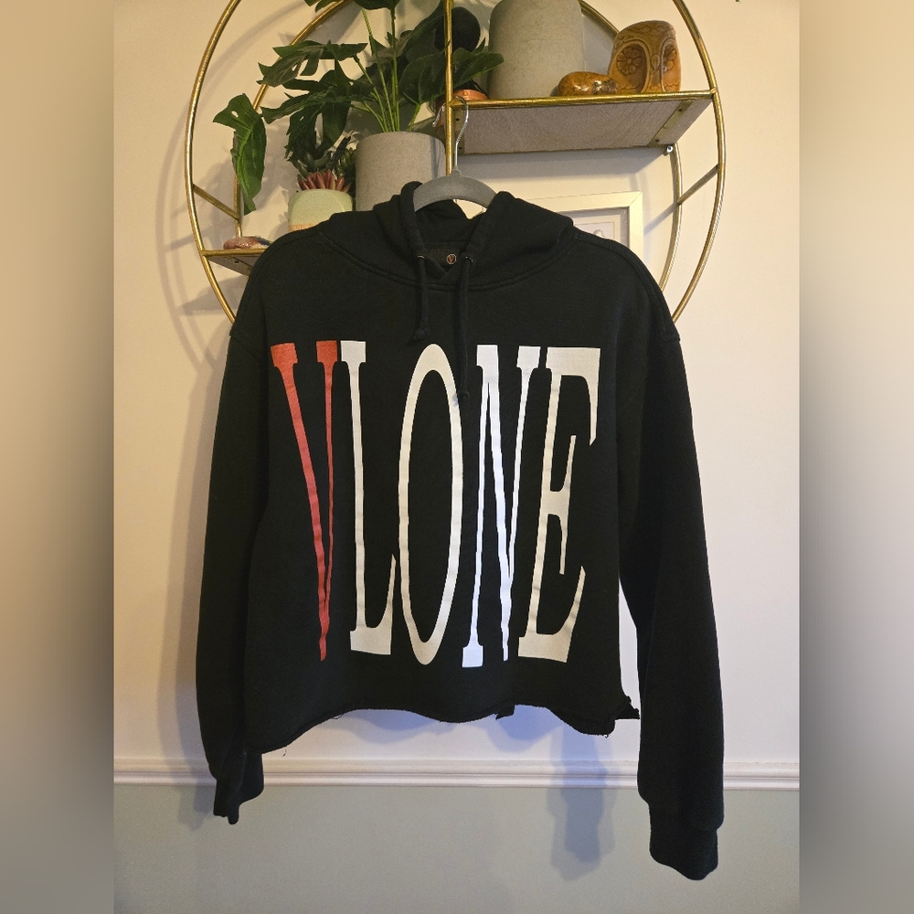 VLONE OG Reversable Distressed Hem Hoodie